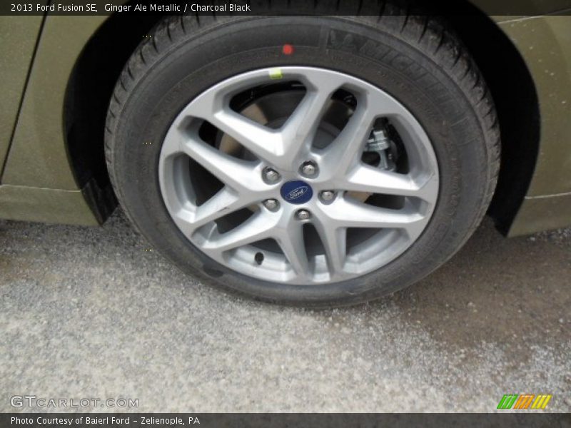 Ginger Ale Metallic / Charcoal Black 2013 Ford Fusion SE