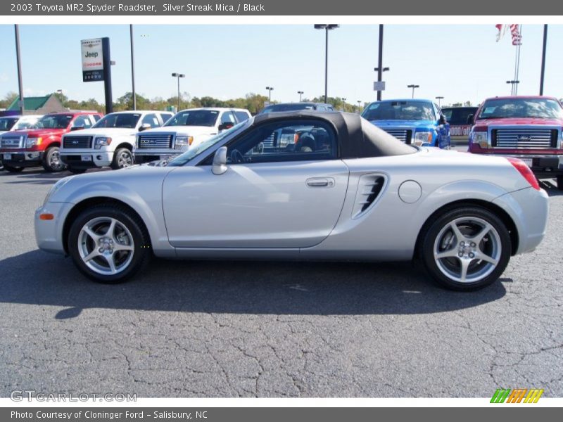 Silver Streak Mica / Black 2003 Toyota MR2 Spyder Roadster