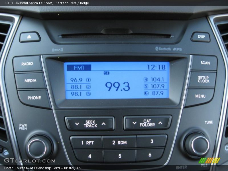 Serrano Red / Beige 2013 Hyundai Santa Fe Sport