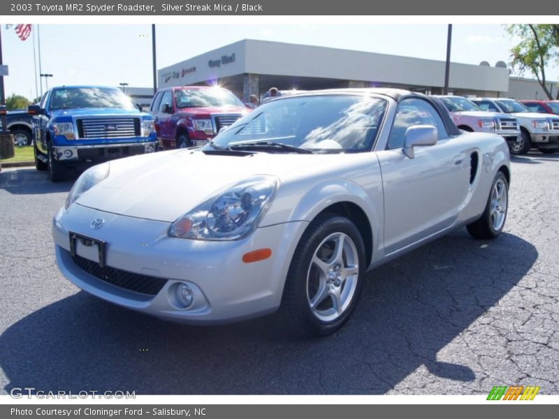 Silver Streak Mica / Black 2003 Toyota MR2 Spyder Roadster