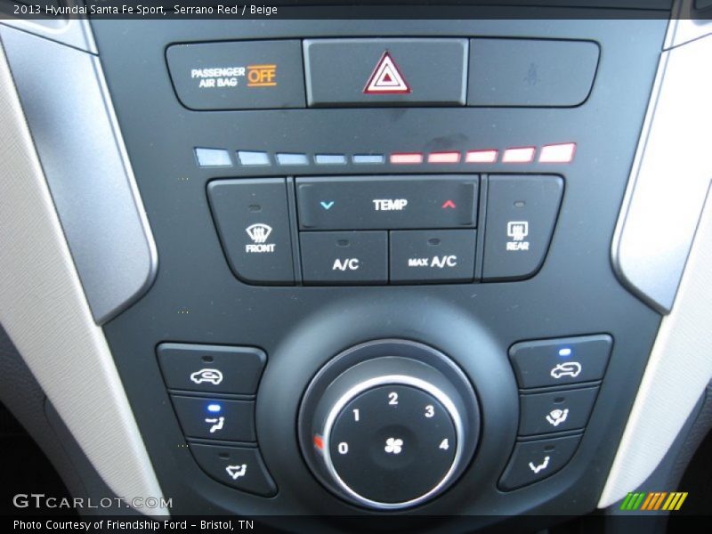 Serrano Red / Beige 2013 Hyundai Santa Fe Sport