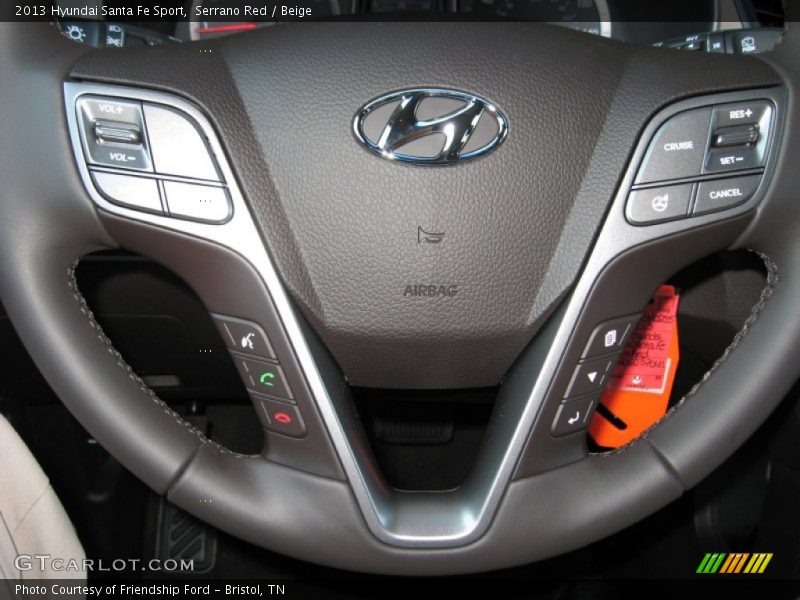 Serrano Red / Beige 2013 Hyundai Santa Fe Sport