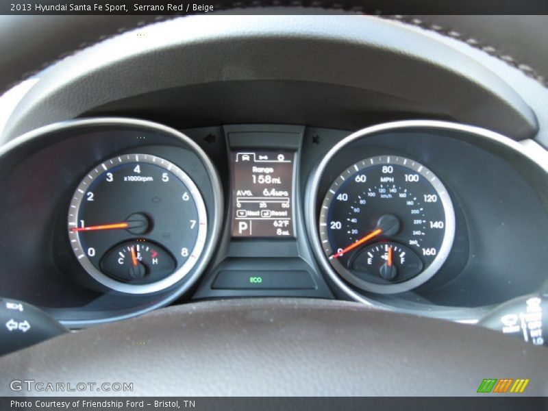 Serrano Red / Beige 2013 Hyundai Santa Fe Sport