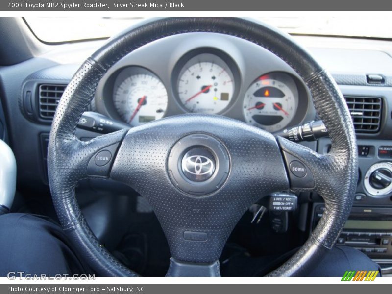 Silver Streak Mica / Black 2003 Toyota MR2 Spyder Roadster