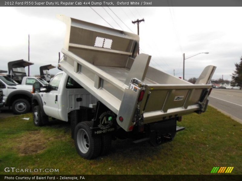  2012 F550 Super Duty XL Regular Cab 4x4 Dump Truck Oxford White