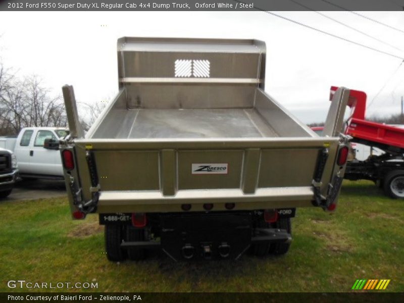 Oxford White / Steel 2012 Ford F550 Super Duty XL Regular Cab 4x4 Dump Truck