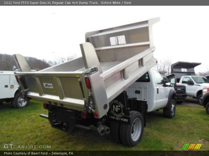 Oxford White / Steel 2012 Ford F550 Super Duty XL Regular Cab 4x4 Dump Truck