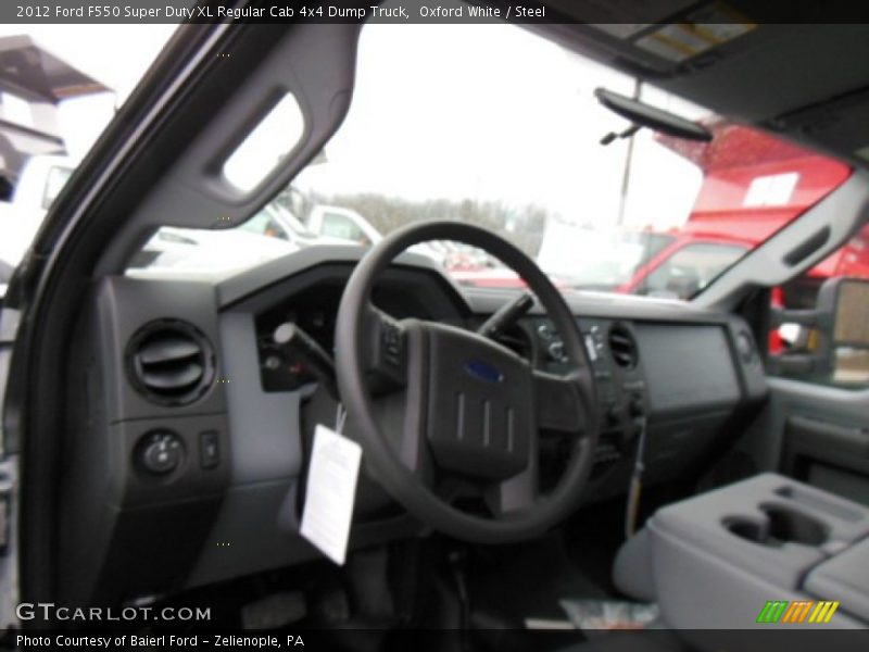 Oxford White / Steel 2012 Ford F550 Super Duty XL Regular Cab 4x4 Dump Truck