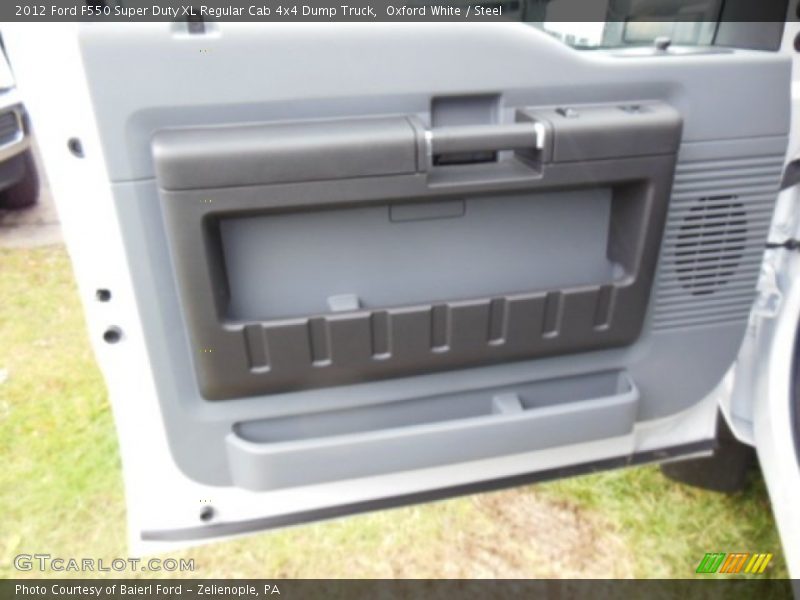 Oxford White / Steel 2012 Ford F550 Super Duty XL Regular Cab 4x4 Dump Truck
