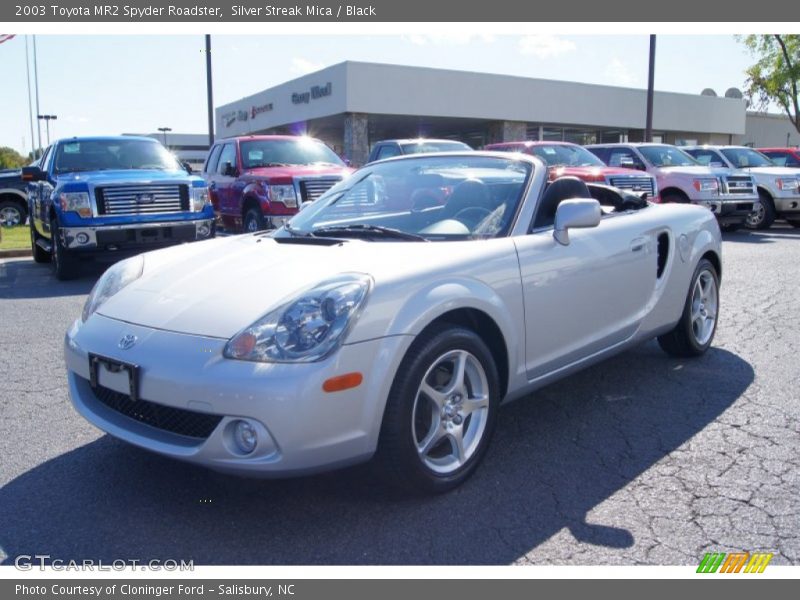 Silver Streak Mica / Black 2003 Toyota MR2 Spyder Roadster