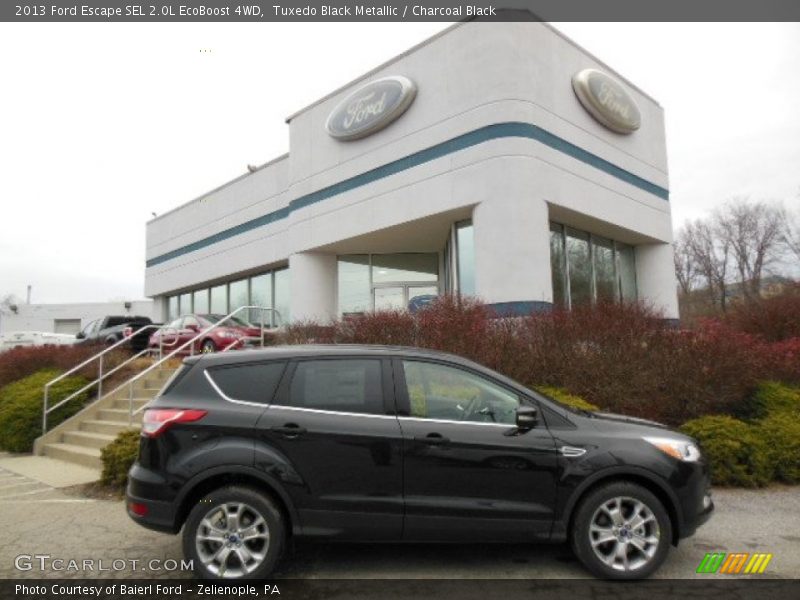 Tuxedo Black Metallic / Charcoal Black 2013 Ford Escape SEL 2.0L EcoBoost 4WD