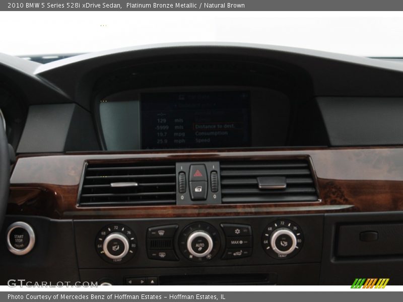 Platinum Bronze Metallic / Natural Brown 2010 BMW 5 Series 528i xDrive Sedan