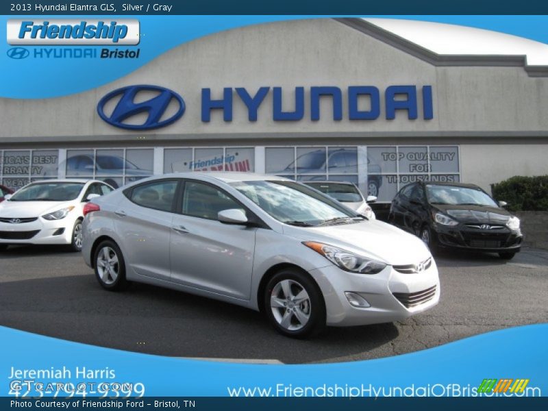 Silver / Gray 2013 Hyundai Elantra GLS