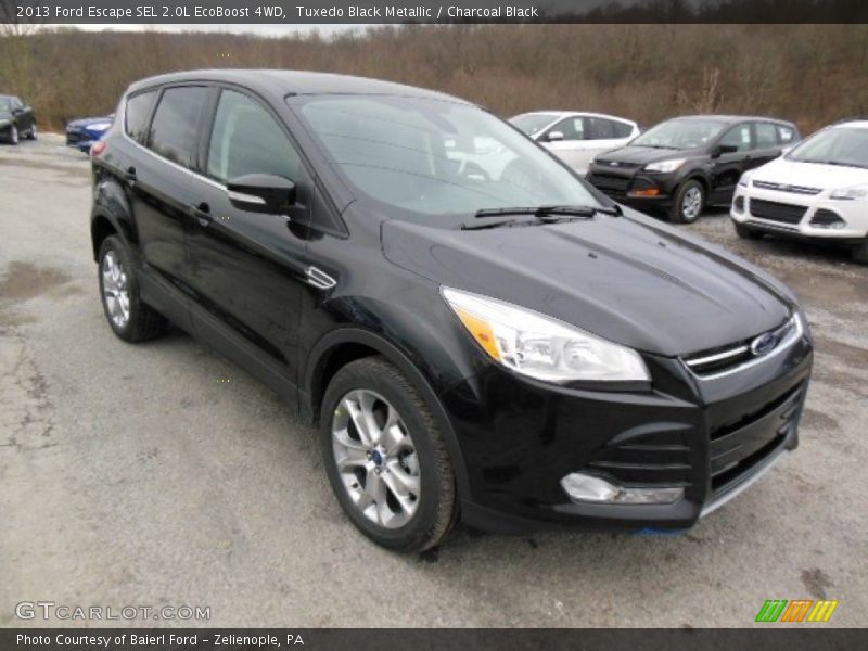 Tuxedo Black Metallic / Charcoal Black 2013 Ford Escape SEL 2.0L EcoBoost 4WD