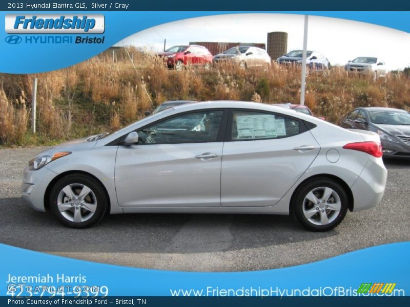 Silver / Gray 2013 Hyundai Elantra GLS