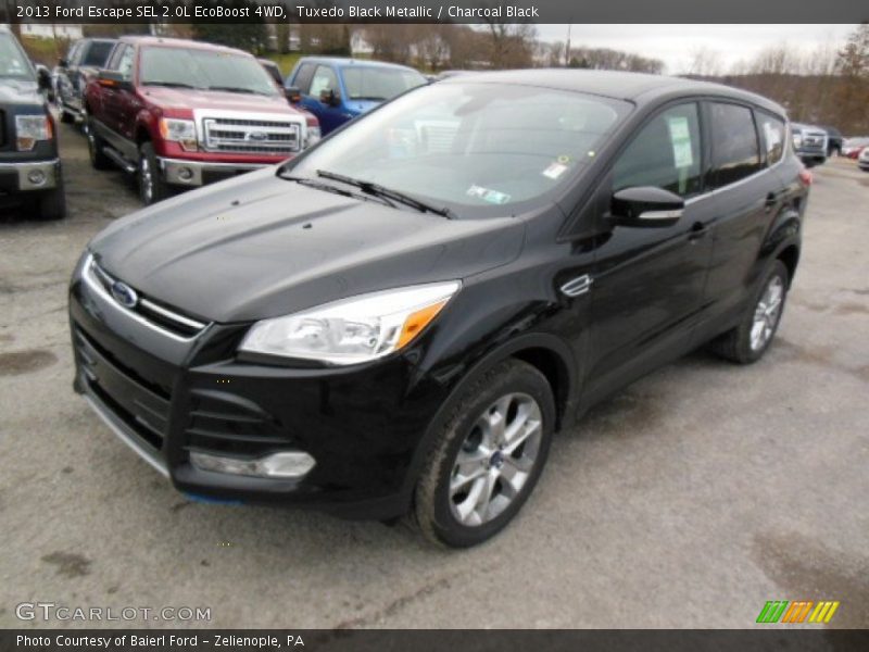 Tuxedo Black Metallic / Charcoal Black 2013 Ford Escape SEL 2.0L EcoBoost 4WD