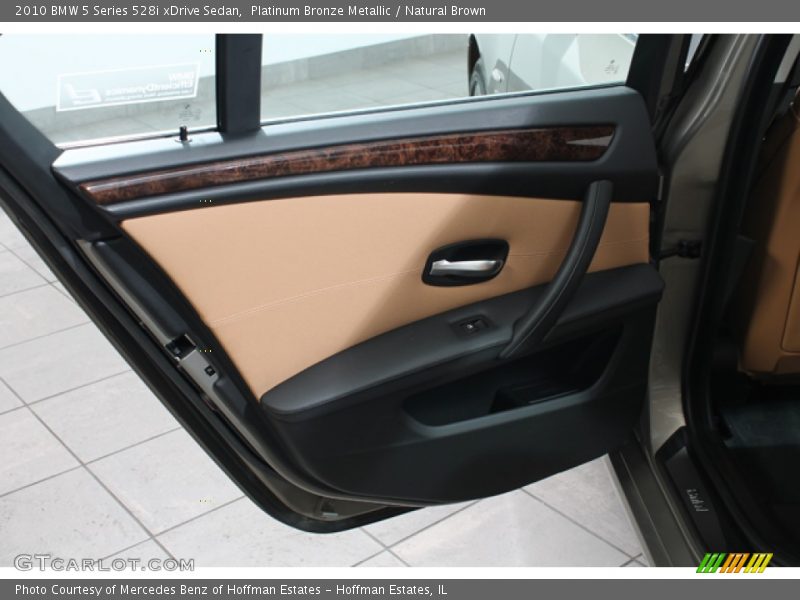 Platinum Bronze Metallic / Natural Brown 2010 BMW 5 Series 528i xDrive Sedan
