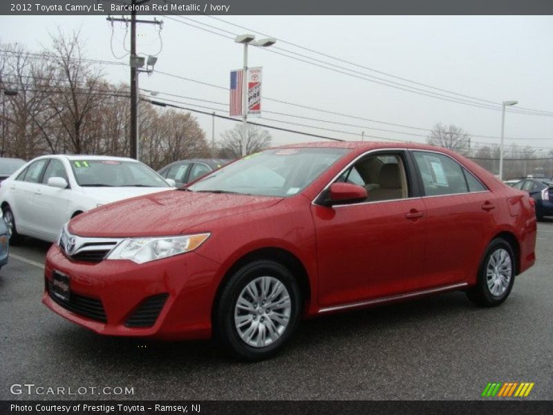 Barcelona Red Metallic / Ivory 2012 Toyota Camry LE