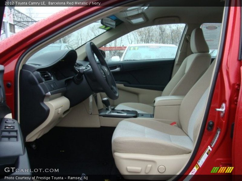 Barcelona Red Metallic / Ivory 2012 Toyota Camry LE