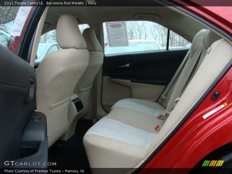 Barcelona Red Metallic / Ivory 2012 Toyota Camry LE