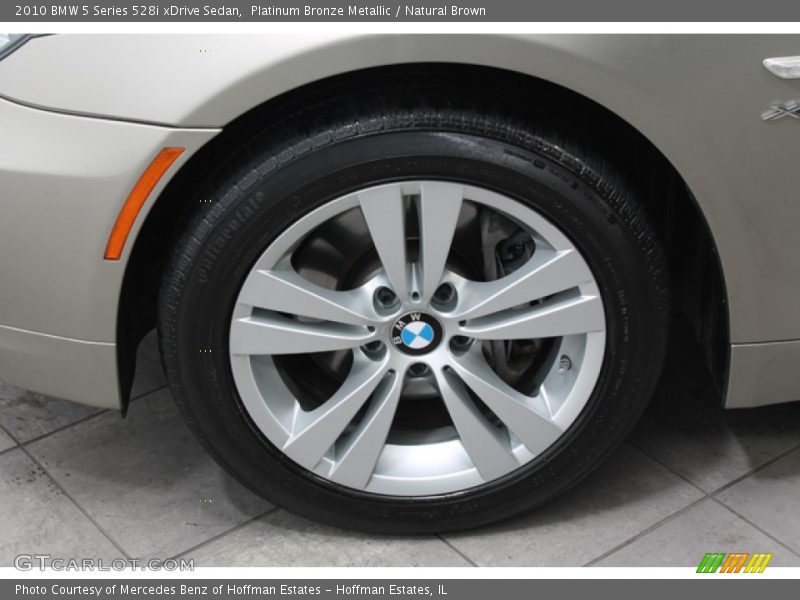 Platinum Bronze Metallic / Natural Brown 2010 BMW 5 Series 528i xDrive Sedan
