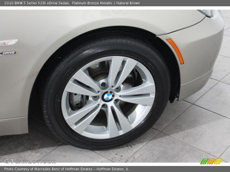 Platinum Bronze Metallic / Natural Brown 2010 BMW 5 Series 528i xDrive Sedan