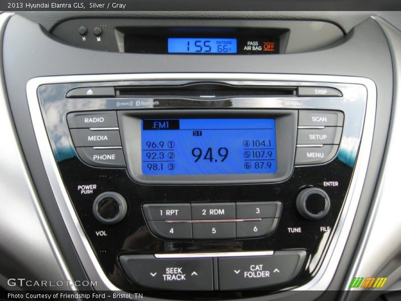Silver / Gray 2013 Hyundai Elantra GLS