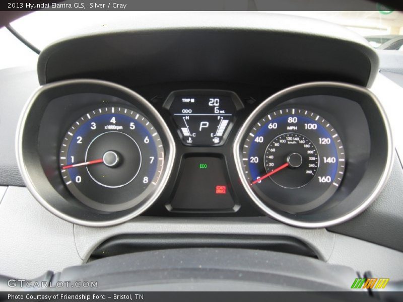Silver / Gray 2013 Hyundai Elantra GLS