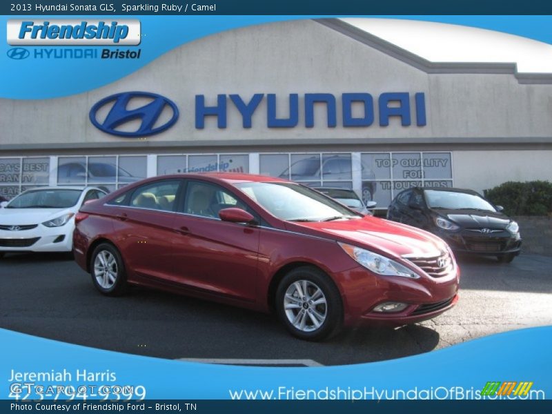 Sparkling Ruby / Camel 2013 Hyundai Sonata GLS
