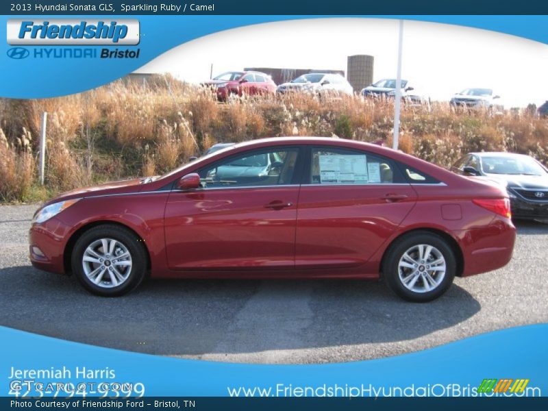Sparkling Ruby / Camel 2013 Hyundai Sonata GLS