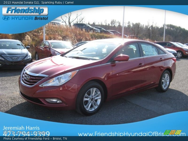Sparkling Ruby / Camel 2013 Hyundai Sonata GLS
