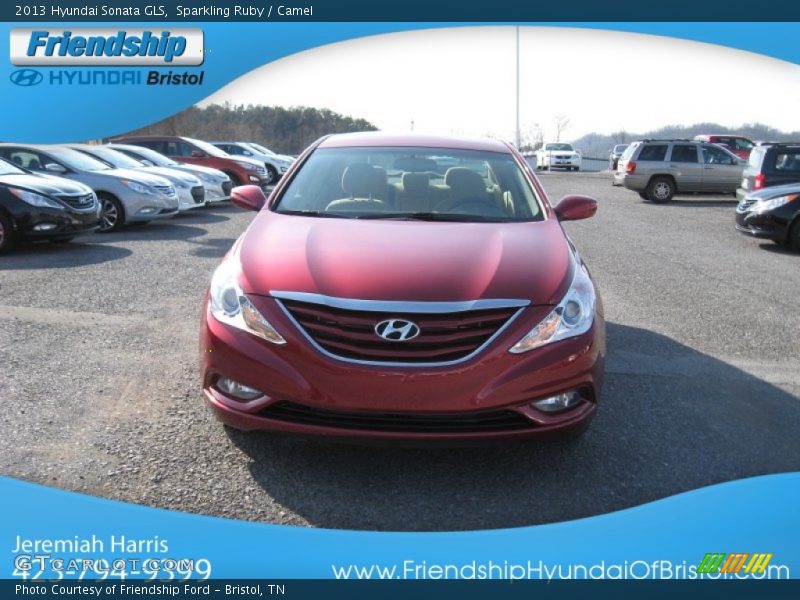 Sparkling Ruby / Camel 2013 Hyundai Sonata GLS