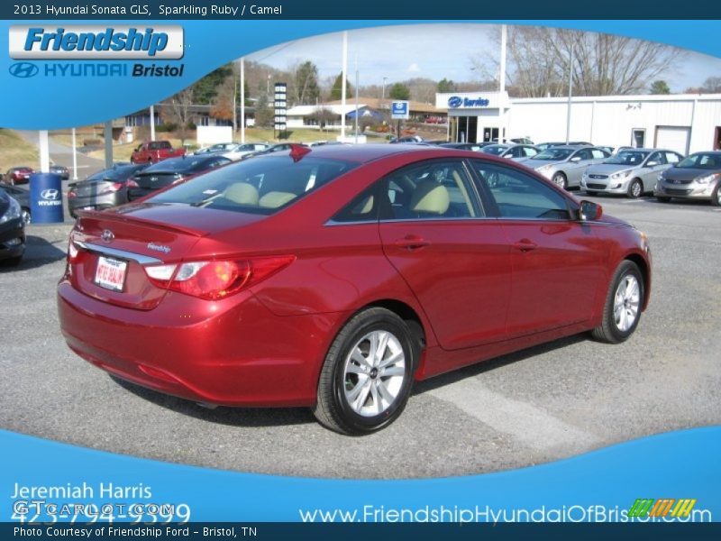 Sparkling Ruby / Camel 2013 Hyundai Sonata GLS