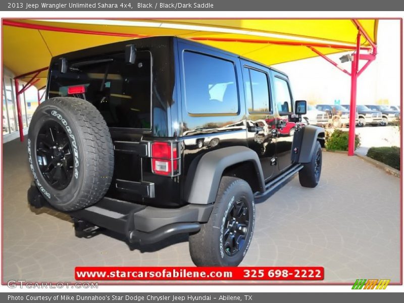 Black / Black/Dark Saddle 2013 Jeep Wrangler Unlimited Sahara 4x4