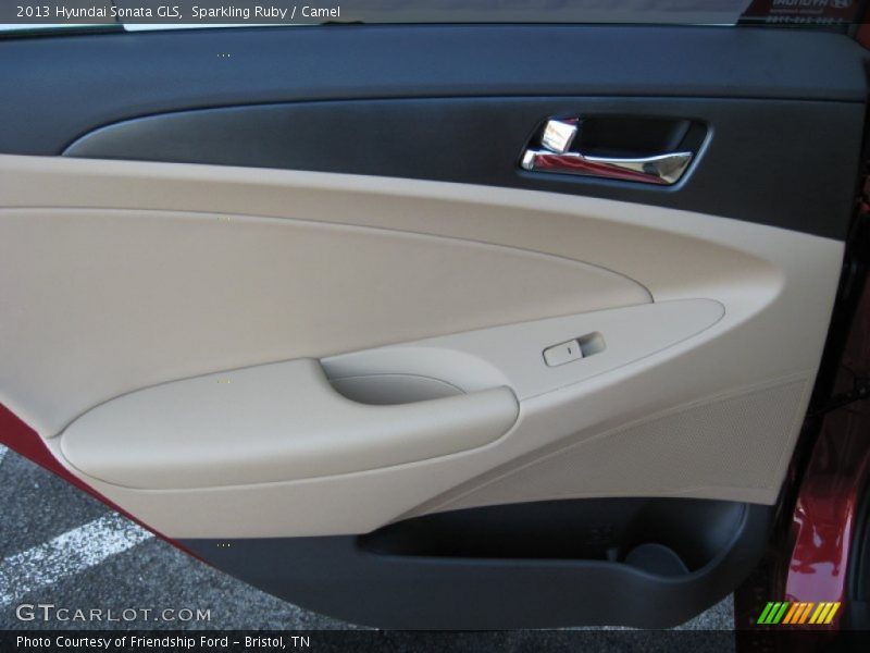 Sparkling Ruby / Camel 2013 Hyundai Sonata GLS