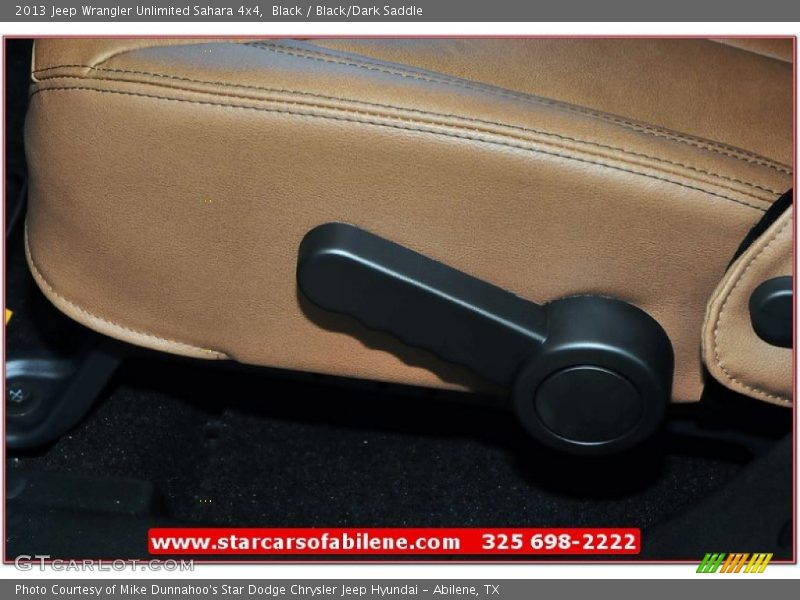 Black / Black/Dark Saddle 2013 Jeep Wrangler Unlimited Sahara 4x4