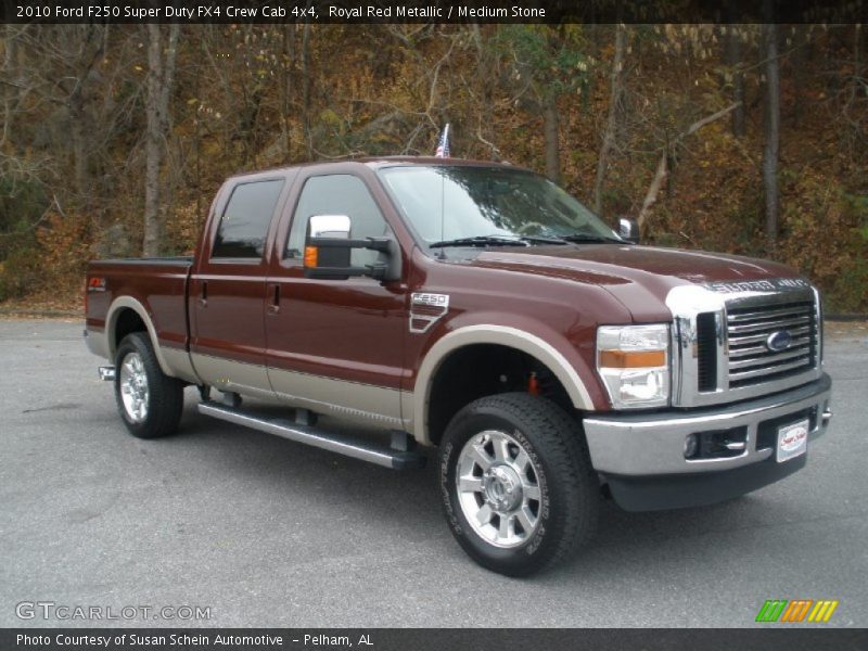 Royal Red Metallic / Medium Stone 2010 Ford F250 Super Duty FX4 Crew Cab 4x4