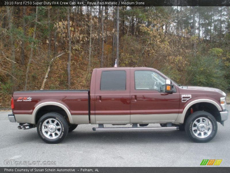 Royal Red Metallic / Medium Stone 2010 Ford F250 Super Duty FX4 Crew Cab 4x4