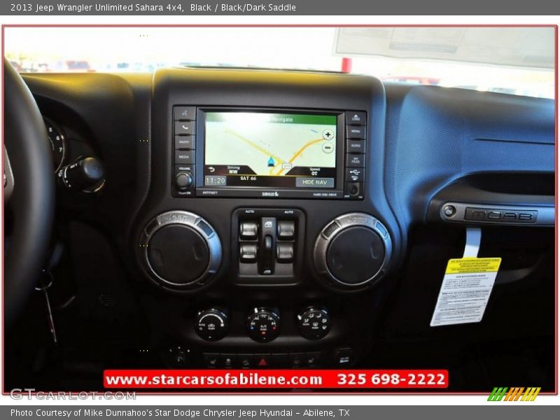 Black / Black/Dark Saddle 2013 Jeep Wrangler Unlimited Sahara 4x4