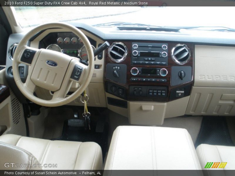 Royal Red Metallic / Medium Stone 2010 Ford F250 Super Duty FX4 Crew Cab 4x4