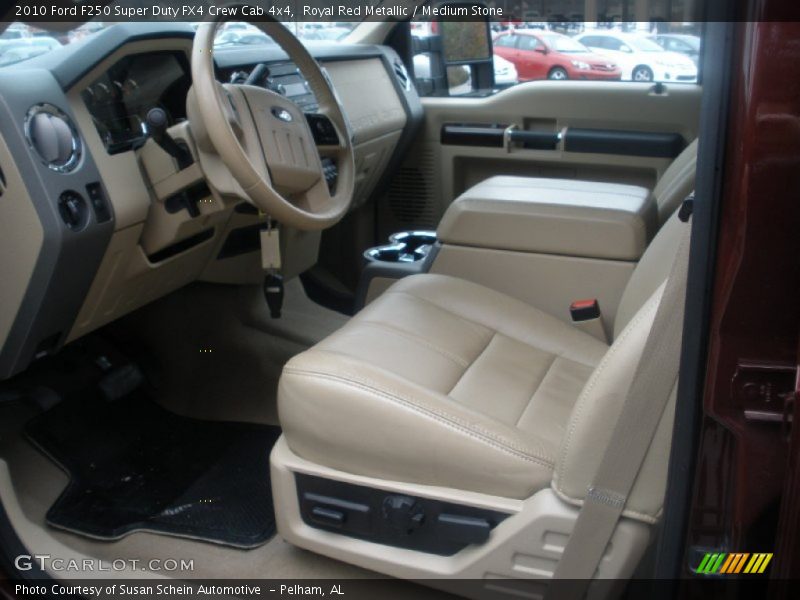 Royal Red Metallic / Medium Stone 2010 Ford F250 Super Duty FX4 Crew Cab 4x4