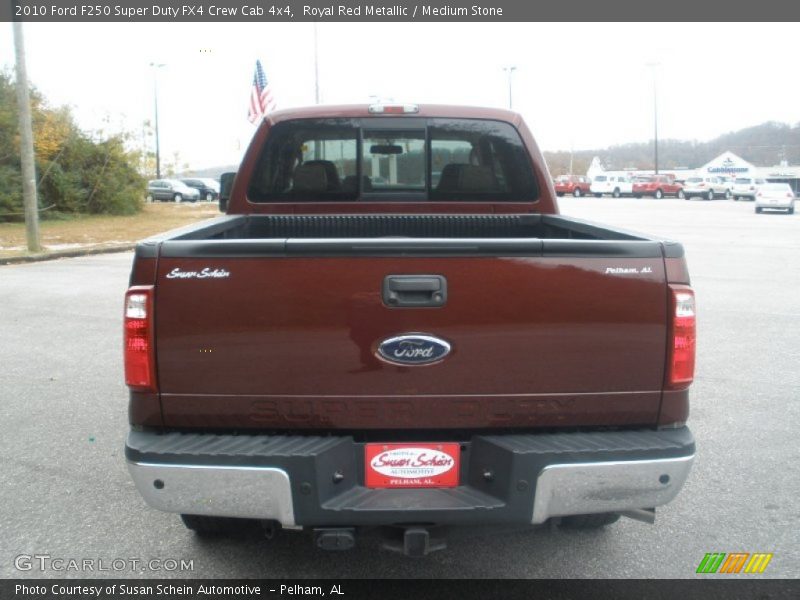Royal Red Metallic / Medium Stone 2010 Ford F250 Super Duty FX4 Crew Cab 4x4