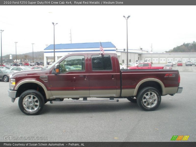 Royal Red Metallic / Medium Stone 2010 Ford F250 Super Duty FX4 Crew Cab 4x4