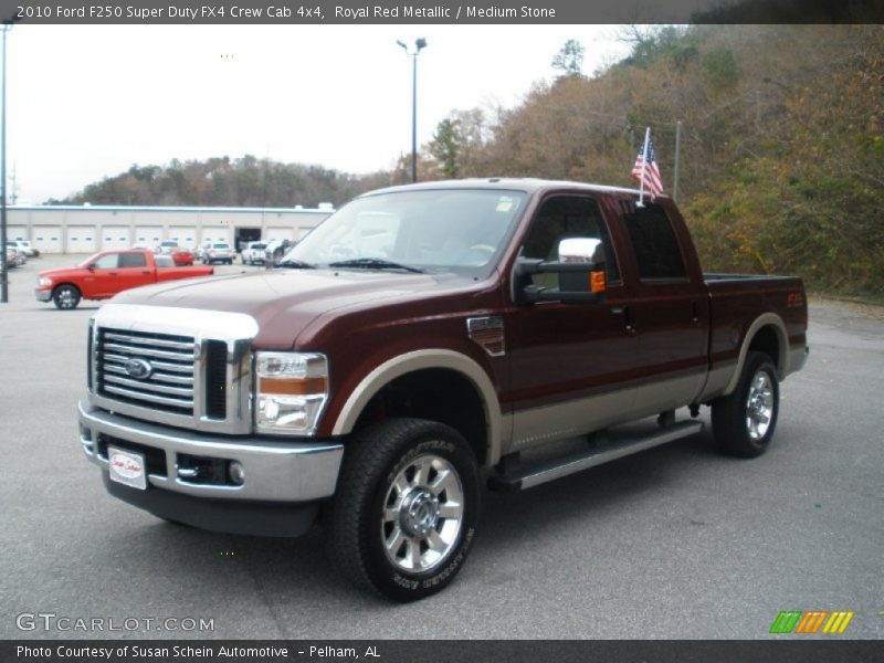Royal Red Metallic / Medium Stone 2010 Ford F250 Super Duty FX4 Crew Cab 4x4