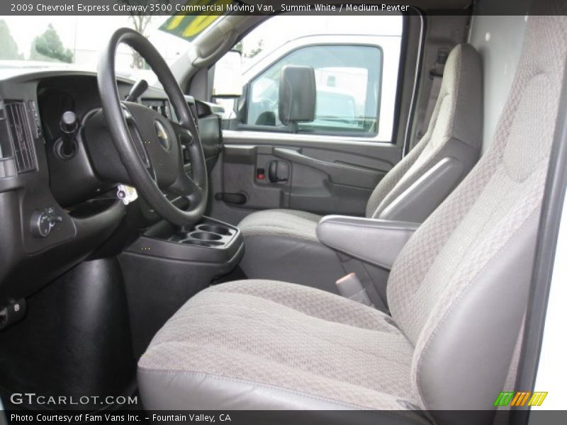 Front Seat of 2009 Express Cutaway 3500 Commercial Moving Van