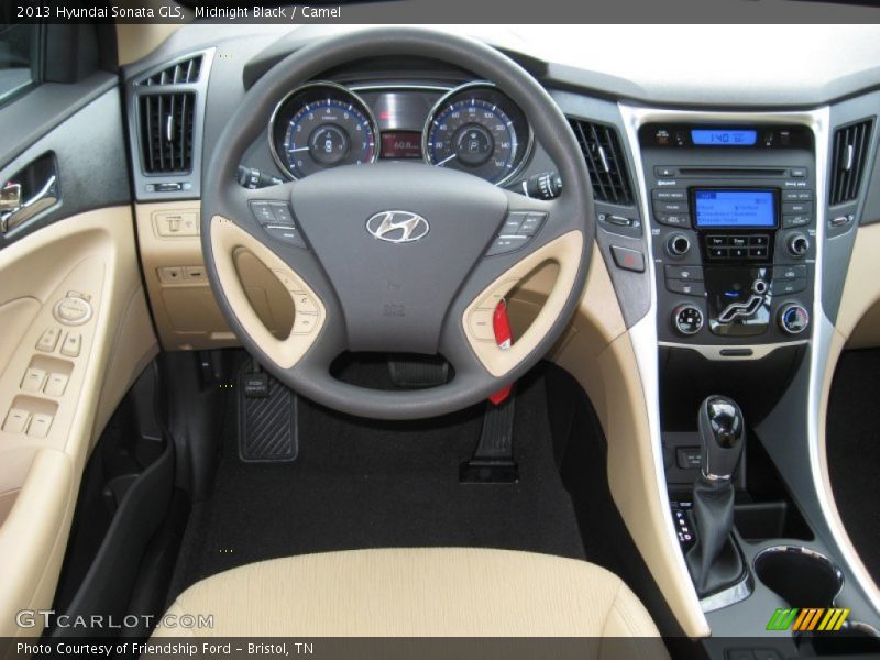 Midnight Black / Camel 2013 Hyundai Sonata GLS