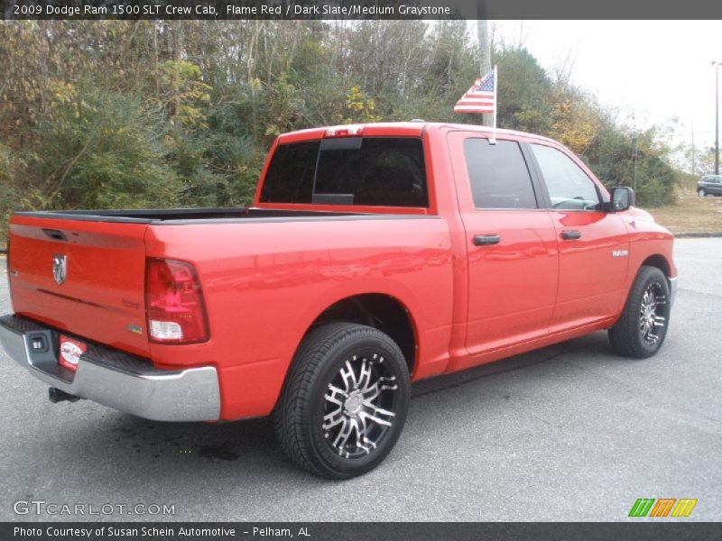Flame Red / Dark Slate/Medium Graystone 2009 Dodge Ram 1500 SLT Crew Cab