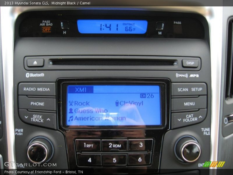Midnight Black / Camel 2013 Hyundai Sonata GLS