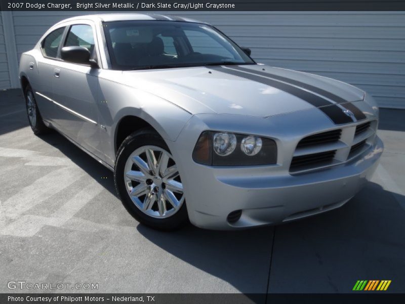 Bright Silver Metallic / Dark Slate Gray/Light Graystone 2007 Dodge Charger