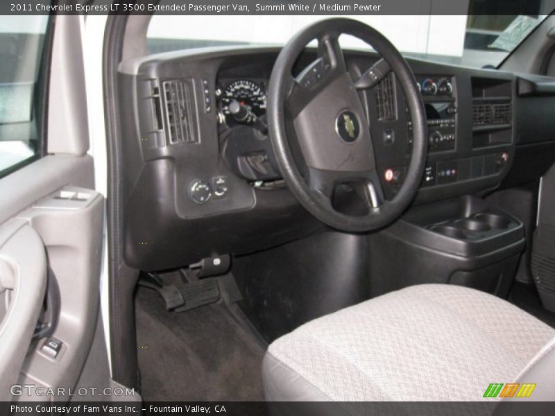 Summit White / Medium Pewter 2011 Chevrolet Express LT 3500 Extended Passenger Van